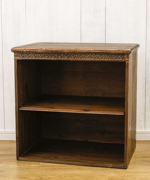 アンティークウッド2段シェルフ｜サリュの通販｜&mall（アンドモール