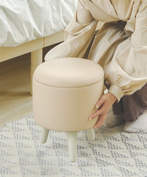 新品未使用□▫︎◼︎salut!サリュ　ラウンド収納スツール　ピンク◼︎▫︎□ WEB限定】ラウンド収納スツール（ピンク）｜サリュの通販｜&mall