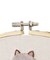【cats】猫刺繍ウォールクロック（４タイプ）