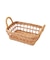 ラタン取っ手付き浅型バスケット：小