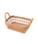 ラタン取っ手付き浅型バスケット：小