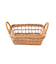ラタン取っ手付き浅型バスケット：小