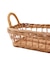 ラタン取っ手付き浅型バスケット：小
