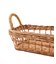 ラタン取っ手付き浅型バスケット：小