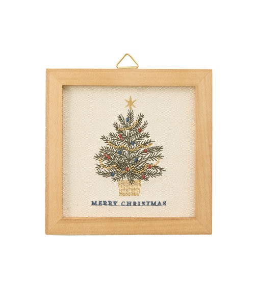 クリスマスツリー刺繍パネル／Joyeux noel｜サリュの通販｜&mall
