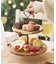 2段ウッドケーキスタンド／Christmas Dinner