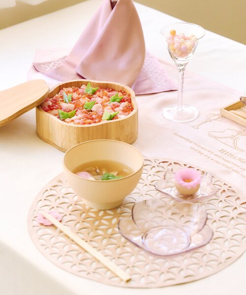 竹製フラワー重箱／おとなのひなまつり｜サリュの通販｜&mall（アンド