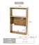 ウッド2WAYディスプレイシェルフ／デニムナチュラル