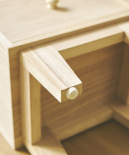 WEB限定ウッドラタン引き出しラック3段｜サリュの通販｜&mall（アンド