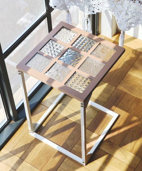 ガラストップサイドテーブル ガラストップサイドテーブル｜サリュの通販｜&mall（アンドモール