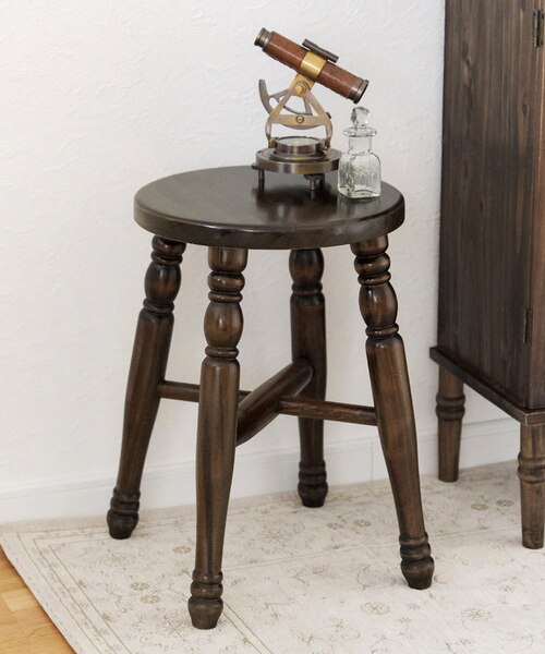 古道具　ラウンドスツール WEB限定商品》アンティークラウンドスツール｜サリュの通販｜&mall