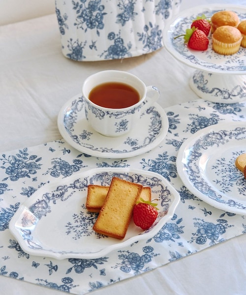 ブルー 2枚 ラリー 24 オーバルプレートミニ 15cm HERMES エルメス 皿