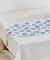 ブルーブランタッセル付きテーブルランナー：30×120cm