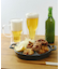 ダブルウォールビールタンブラー：400ml／ビールと唐揚げ