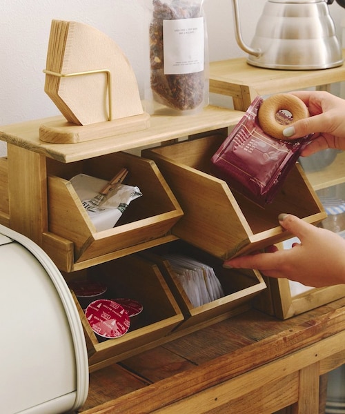 コーヒーストレージラック／パンとコーヒー｜サリュの通販｜&mall