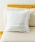 ミックスフェイクファークッションカバー：45×45cm／チェックとモコモコ