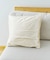 ミックスボアクッションカバー：45×45cm／チェックとモコモコ