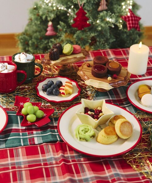 クリスマステーブルクロス：130×100cm／クリスマスアフタヌーンティー