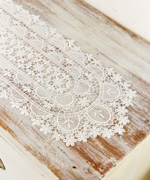 レースドイリーオーバル：64cm／choupinet｜サリュの通販｜&mall