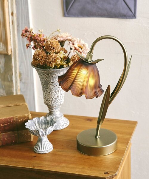 アンティークフレアフラワーLEDライト／vieille beaut?｜サリュの通販