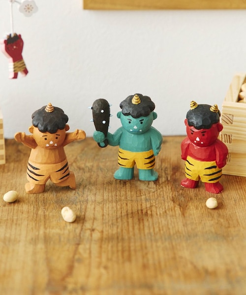 木彫りの赤鬼／節分｜サリュの通販｜&mall（アンドモール）三井