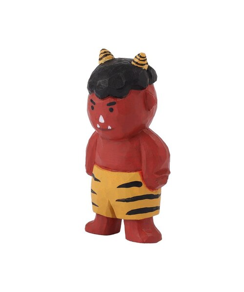 断捨離！【中古品】木彫りの赤鬼人形です。【送料無料】 木彫りの赤鬼／節分｜サリュの通販｜&mall（アンドモール）三井