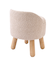 《WEB限定商品》ラウンド脚付き収納スツール／milk latte