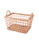 柳取っ手付レクタングルフリルバスケット：L