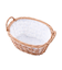 《WEB限定商品》柳取っ手付オーバルバスケット：S