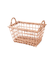 柳取っ手付レクタングルフリルバスケット：S
