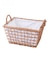 《WEB限定商品》柳取っ手付レクタングルバスケット：L