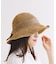 ナチュラルリボン細編みペーパーハット