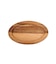 アカシアオーバルリブプレート：21cm／アウトドア