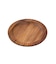 アカシアラウンドリブプレート：17.5cm／アウトドア