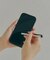 タッチペン付きフェイクレザースマホケース：iPhone15対応
