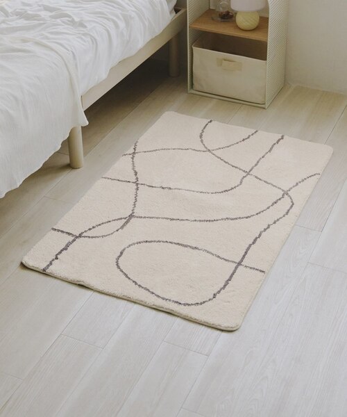 WEB限定商品》ニュアンスタフティングラグ：80×120cm｜サリュの通販