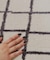 チェックタフティングマット：50×80cm