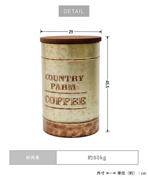 復刻》アンティークブリキ缶スツール（耐荷重80kg）｜サリュの通販