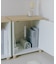 《WEB限定商品》扉付き丸脚オープンラック／choupinet
