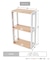 《WEB限定商品》スリム3段ラック／choupinet