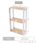《WEB限定商品》スリム3段ラック／choupinet