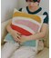 カラフルラインタフトクッションカバー：45×45cm
