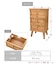 《WEB限定商品》3引き出しチェスト／natural vintage