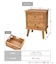 《WEB限定商品》2引き出しチェスト／natural vintage
