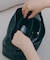ポーチ付きフェイクレザー2wayバッグ