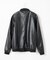 サステナビリティレザーボンバーブルゾン