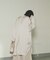 【WEB限定】サテンバンドカラーロングシャツ
