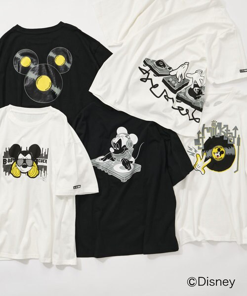 DISNEY/ディズニー】DJミッキーデザインTシャツ※ユニセックス