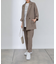 【WEB・一部店舗限定】ウールライクセンタープレスパンツ＆ジャケットセットアップ