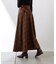 アシメウエストベルト付フレアスカート
